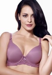 Penny Purple Embroidered Bra Women