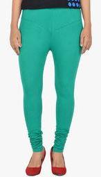 Penperry Green Solid Legging Women