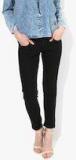 People Black Solid Low Rise Slim Fit Jeans women