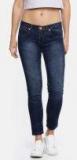 People Blue Skinny Fit Low Rise Clean Look Stretchable Jeans Women