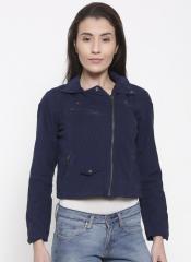 People Blue Solid Corduroy Tailored Jacket women