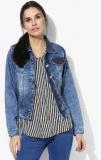 People Blue Washed Denim Jacket Women