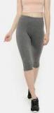 People Charcoal Grey Capri Women