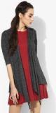 People Dark Grey Textured Shrug Women