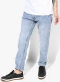 People Light Blue Washed Slim Fit Jeans Men