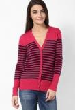 People Pink Full Sleeve Sweater Women