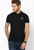 Pepe Jeans Black Solid Polo T Shirt Men