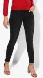 Pepe Jeans Black Washed Low Rise Super Skinny Fit Jeans Women