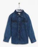 Pepe Jeans Blue Regular Fit Denim Shirt Boys