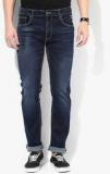 Pepe Jeans Blue Washed Low Rise Regular Fit Jeans Men