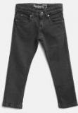 Pepe Jeans Charcoal Grey Regular Fit Mid Rise Clean Look Stretchable Jeans Boys