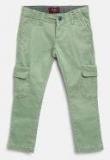 Pepe Jeans Green Slim Fit Cargos Boys