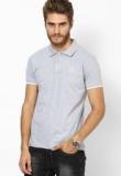 Pepe Jeans Grey Solid Polo T Shirt Men