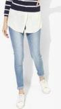 Pepe Jeans Light Blue Washed Mid Rise Regular Fit Jeans women