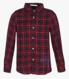 Pepe Jeans Maroon Regular Fit Casual Shirt boys