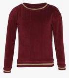 Pepe Jeans Maroon Sweatshirt Girls