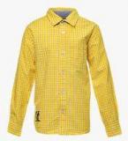 Pepe Jeans Mustard Yellow Regular Fit Casual Shirt Boys