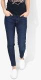 Pepe Jeans Navy Blue Slim Fit Mid Rise Clean Look Jeans Women