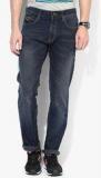 Pepe Jeans Navy Blue Washed Low Rise Regular Fit Jeans Men