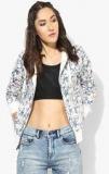 Pepe Jeans Off White Printed Hoodie Women