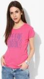 Pepe Jeans Pink Printed T Shirt women