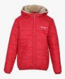 Pepe Jeans Red Winter Jacket girls