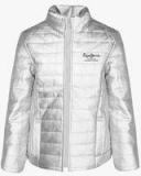 Pepe Jeans Silver Winter Jacket Girls