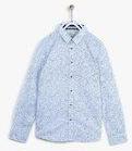 Pepe Jeans White/Blue Regular Fit Casual Shirt Boys