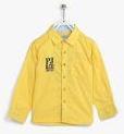 Pepe Jeans Yellow Regular Fit Casual Shirt Boys