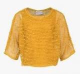 Peppermint Mustard Yellow Party Top Girls