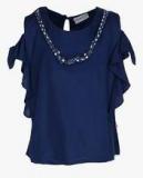 Peppermint Navy Blue Casual Top girls