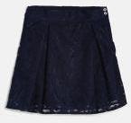 Peppermint Navy Blue Lace Cruising Crush A Line Skirt Girls