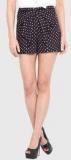 Pera Doce Black Printed Shorts women