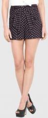 Pera Doce Black Printed Shorts women