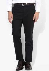 Peter England Black Slim Fit Formal Trouser men