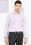 Peter England Blue Striped Slim Fit Formal Shirt men