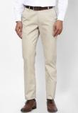 Peter England Cream Formal Trouser Men