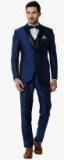 Peter England Elite Navy Blue Slim Fit Single Breasted Suit Men