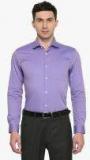 Peter England Elite Purple Solid Slim Fit Formal Shirt Men