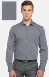 Peter England Grey Nuvo Slim Fit Solid Formal Shirt Men