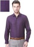 Peter England Purple Nuvo Regular Fit Solid Formal Shirt Men