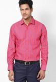 Peter England Red Full Sleeve Formal Shirt Men