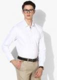 Peter England White Regular Fit Formal Shirt Men