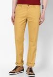 Peter England Yellow Chinos Men