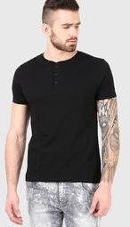 Phosphorus Black Henley T Shirt men