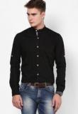 Phosphorus Black Solid Casual Shirt Men