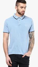 Phosphorus Blue Polo T Shirt Men