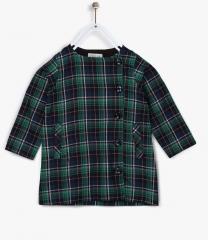 Piccolo Green Casual Dress girls