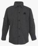 Playdate Dark Grey Casual Shirt boys