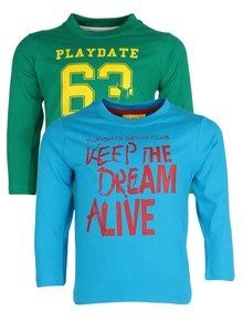 Playdate Green Casual Top boys